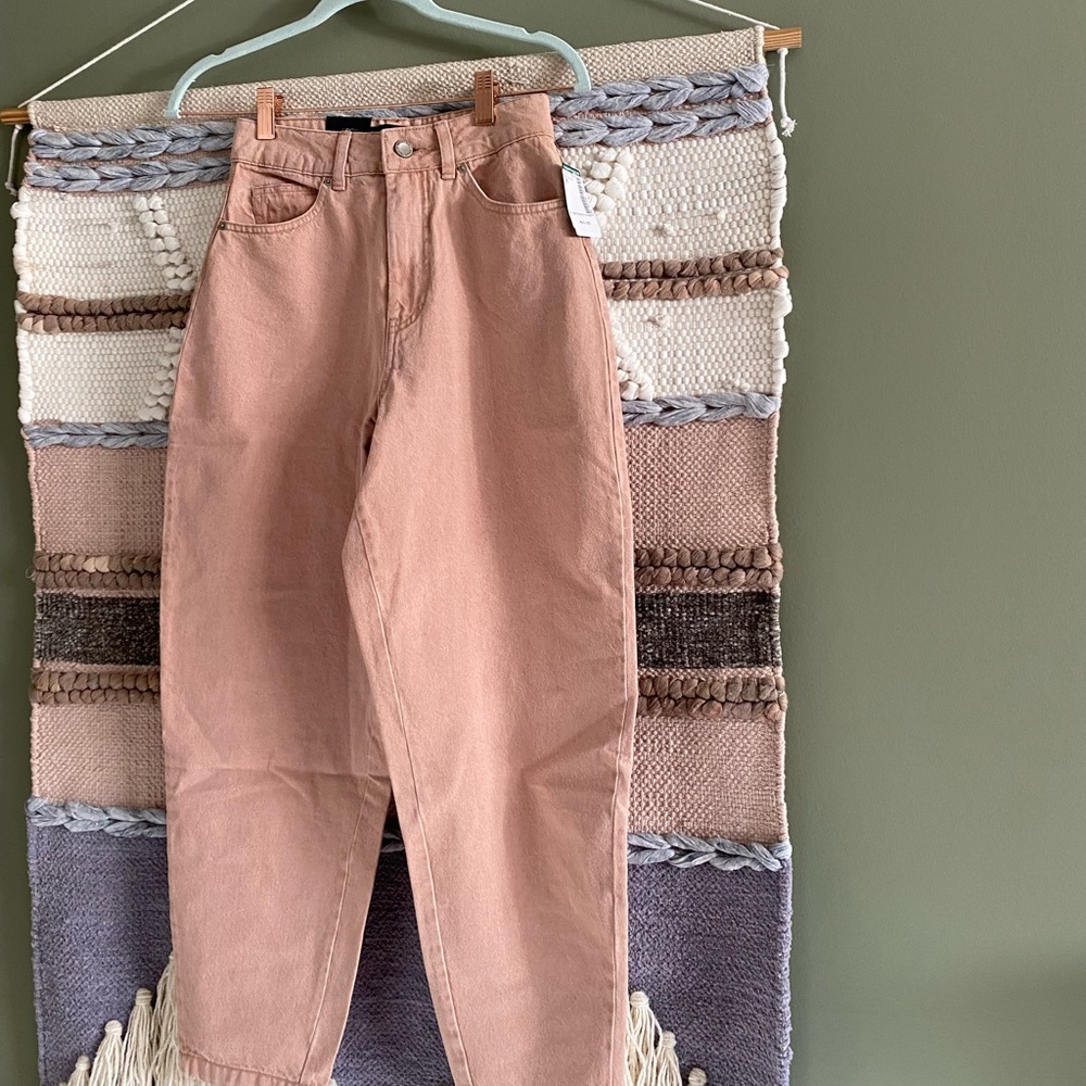 Blush Balloon Mom Jeans